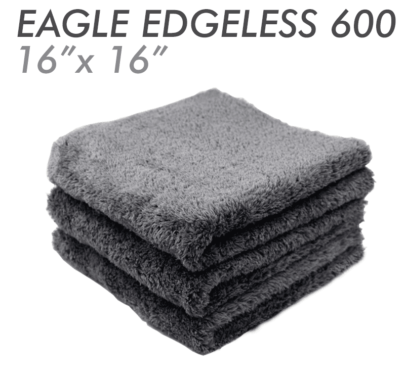 Tagless Case Of 144 Dry Ultra Soft Cloths 550 GSM | All- Purpose Small 16 x 16 inch- Gray Bulk Premium Microfiber Detailing Towels Wholesale Wax Polish Clean Satin Piped Borders Buff 