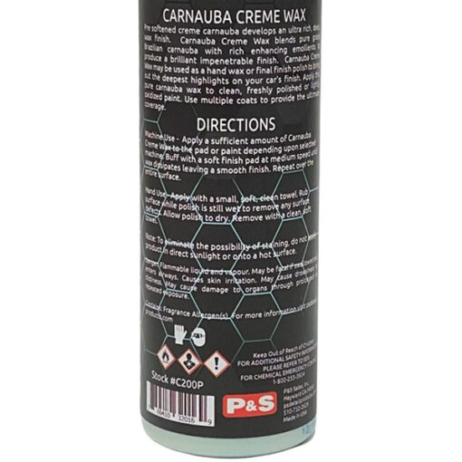 P&S CARNAUBA CREME WAX – 473ML P & S Sales