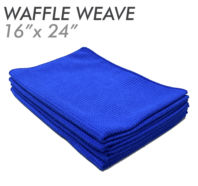 Platinum Pluffle Hybrid Waffle Weave 16 X 16 Microfiber Towel