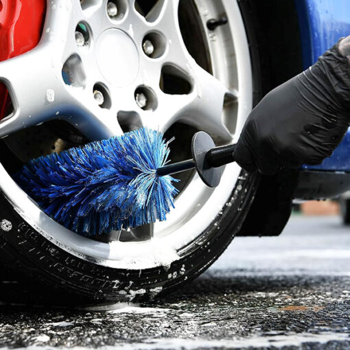 CARCARECO’S WHEEL BARREL CLEANING BRUSH – BLUE Wheel & Fender Brushes