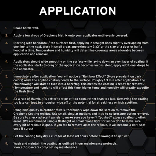 ETHOS GRAPHENE MATRIX COATING V2 KITS Coating Applicators