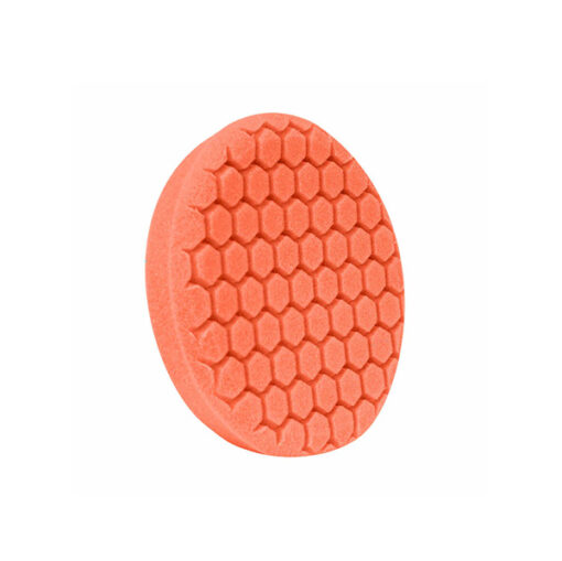 BUFF AND SHINE – EURO ORANGE MEDIUM CUTTING HEX FACED FOAM GRIP PAD Buff and Shine