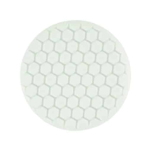 Buff and Shine Polishing Foam Grip Pad for Car Detailing White Front View