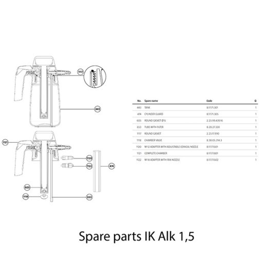 IK SPRAYER – SPARE PARTS iK Sprayers