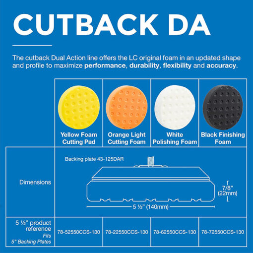 LAKE COUNTRY – CCS CUTBACK D/A ORANGE LIGHT CUTTING FOAM PADS New Products